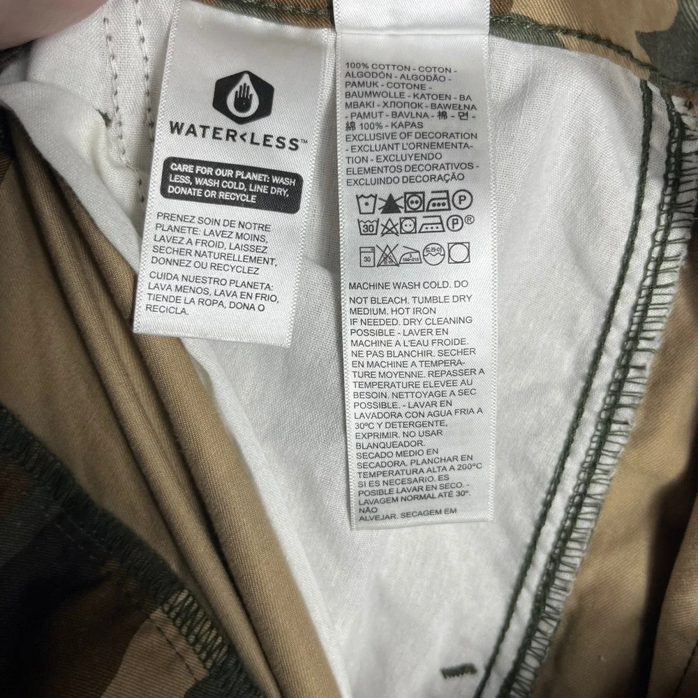 Levi's '94 Baggy Cargo Pants Mens 33 Camo Green Brown Utility WaterLess